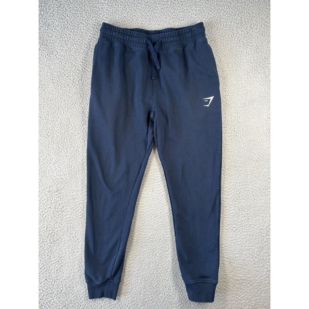 Gymshark Training Joggers Mens Small‎ Navy Blue Sweatpants Slim Fit Tapered